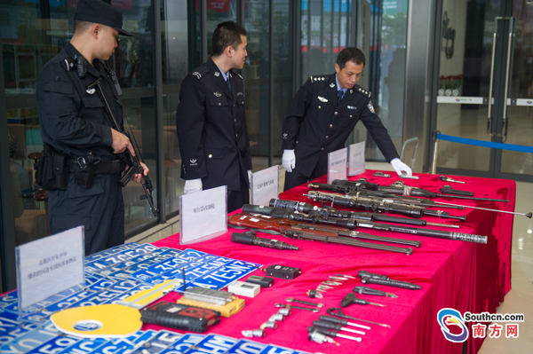 广州警方开展“飓风2017”专项行动 今年以来破获各类刑事案件6000多宗
